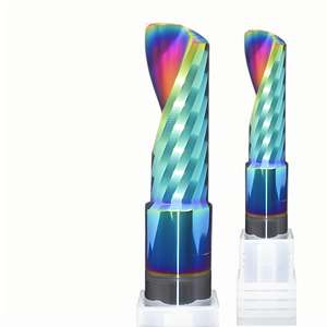 Router karbida seruling tunggal presisi Bit-desain getaran rendah-solusi ukiran bahan non-besi kecepatan tinggi - Product Image 3