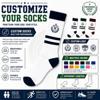 Chaussettes de sport personnalisées de qualité supérieure avec logo brodé, mi-mollet, en coton, avec coussinets, pour la course à pied et l'entraînement, OEM