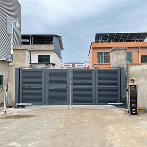 Shengshichanglong Modern Aluminum Alloy Automatic Swing Gate Industrial Electric Folding Gate for Industrial Park Entry Outdoor - Product Image 2