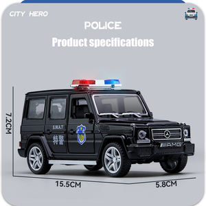 1/32 échelle AMG G65 moulé sous pression modèle <span class=keywords><strong>de</strong></span> voiture <span class=keywords><strong>de</strong></span> police avec 4 portes ouvertes tirer vers l'arrière SWAT voitures modèle <span class=keywords><strong>de</strong></span> voiture en alliage avec lumières et son - Product Image 4