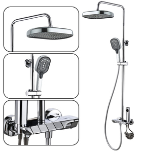 Colonne <span class=keywords><strong>de</strong></span> <span class=keywords><strong>douche</strong></span> commerciale en acier inoxydable noir <span class=keywords><strong>de</strong></span> qualité supérieure, système <span class=keywords><strong>de</strong></span> <span class=keywords><strong>douche</strong></span> coulissant pour <span class=keywords><strong>cabine</strong></span> intérieure avec douchette bidet - Product Image 1