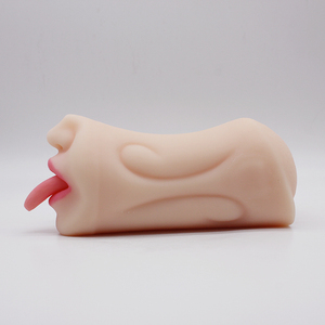 Masturbador Masculino Realista de Doble Orificio, 480g, Simulador de Sexo Oral con Lengua, Vagina de Bolsillo, Juguetes Sexuales con Textura Realista en 3D para Hombres Adultos - Product Image 2