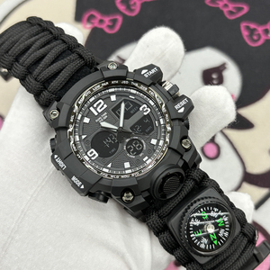 Orologi Sportivi da <span class=keywords><strong>Uomo</strong></span> per Esterno Orologi Analogici Digitali Multifunzione Tattici da Sopravvivenza in Offerta Speciale - Product Image 4