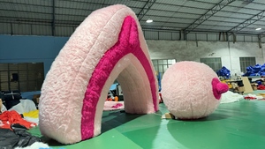 Modelo de Senos Inflables Sexys, Accesorios Grandes para Escenario, Decoración de Senos Inflables de Felpa para Fiestas, Eventos, Discotecas, Campañas Femeninas - Product Image 4