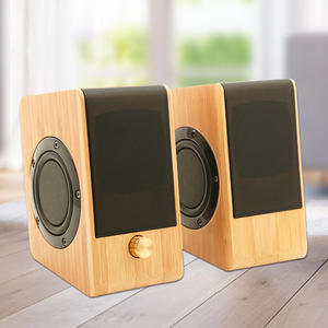 Haut-parleur intelligent Samexi SRB53 sans fil 2.0 canaux, alimenté par USB, design en bois, cadeau d'affaires - Product Image 5