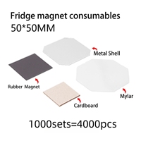 Mesin Pembuat Magnet Kulkas, Pin Foto Persegi, Badge Tombol, Magnet Kulkas, Mesin Pembuat Badge Tombol Persegi 50x50