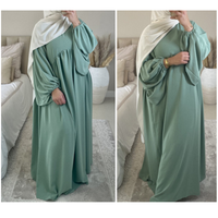 Abaya musulmane du Moyen-Orient pour femmes, vêtements islamiques égyptiens et noirs faits à la main, nouvelle collection
