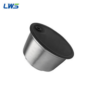 <span class=keywords><strong>Capsule</strong></span> de café réutilisable compatible avec Dolce Lumio, filtre rechargeable, corps en acier inoxydable, couvercle au design original - Product Image 3