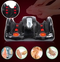Masajeador de pies portátil de reflexología, masajeador de pies Shiatsu Carepeutic Deluxe con control total de piernas y pantorrillas