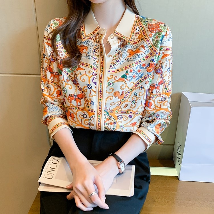 Camicia Donna Manica Lunga In Cotone E Lino - Blusa Elegante E Casual, Bottoni, Taglia Regolare