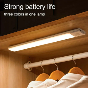 Night <b>Light</b> Ultra Thin Motion <b>Sensor</b> LED Wireless USB Under Cabinet <b>Light</b> for Kitchen Cabinet Bedroom Wardrobe <b>Indoor</b> Lighting - Product Image 3