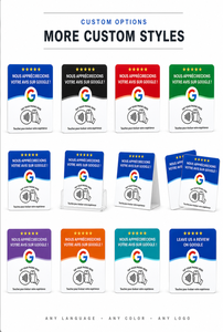 <span class=keywords><strong>Carte</strong></span> Google Review avec NFC, support de <span class=keywords><strong>table</strong></span> en acrylique 12 cm, compatible 13,56 MHz, pour avis en espagnol, italien, français, fonction Tap to Review - Product Image 3