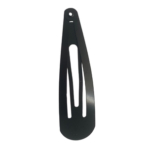 2024 nouveau Design mode Simple noir gouttelette <span class=keywords><strong>métal</strong></span> <span class=keywords><strong>boucle</strong></span> pince à cheveux Bang pince à cheveux ronde en plastique <span class=keywords><strong>banane</strong></span> pince à cheveux - Product Image 5
