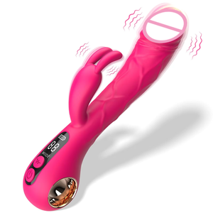 Vibratore con Display LCD, 9 Potenti Vibrazioni, Stimolatore Clitorideo, Dildo Realistico, Vibratore Punto G, Vibratore Rabbit per Donna - Product Image 1