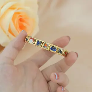 بسعر الجملة تخصيص لطيف القط الكلب 9 من الفولاذ المقاوم للصدأ سوار سحر صنع إكسسوارات نسائية - Product Image 4