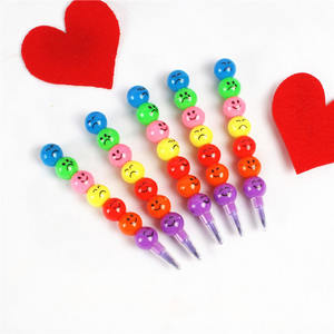 Crayons de cire créatifs en plastique pour enfants, mini-crayons empilables de couleur, style dessin animé - Product Image 5