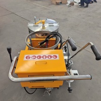 Machine professionnelle de marquage routier thermoplastique à moteur essence compact 5,5 CV, faible coût d'entretien