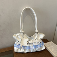 Nouveau sac fourre-tout simple été 2026, petit sac à bandoulière coréen pour filles, sac de bras pour femmes