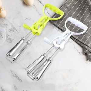 Batteur <span class=keywords><strong>à</strong></span> œufs créatif <span class=keywords><strong>à</strong></span> manivelle double tête en acier inoxydable, <span class=keywords><strong>mousseur</strong></span> <span class=keywords><strong>à</strong></span> <span class=keywords><strong>lait</strong></span> <span class=keywords><strong>manuel</strong></span>, fouet <span class=keywords><strong>à</strong></span> crème, agitateur <span class=keywords><strong>à</strong></span> farine. - Product Image 2