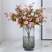 Pupupig 58cm INS Couleurs d'automne Fleur artificielle réaliste en soie faite à la main pour la maison, les mariages, les hôtels, la Saint-Valentin, les remises de diplômes