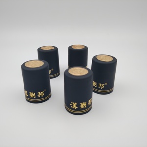 Siêu chất lượng rượu chai sử dụng tùy chỉnh bọc màu đen rượu vang đỏ 30 mét <span class=keywords><strong>PVC</strong></span> nhiệt thu nhỏ Capsule cap - Product Image 3