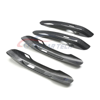 Pour Audi A4/4L A5 Q5L SQ5 B9 housses de poignée de porte de voiture en Fiber de carbone