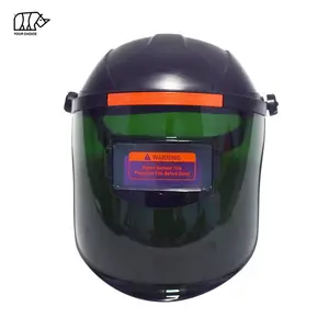 INWELT Lightweight Protective PC Auto Darkening Solar Powered Flip Arc Welder Safety Welding Helmet with Headgear