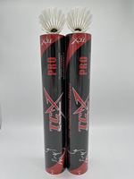 TCX PRO Badminton bahan mentah alami, Badminton akurat kecepatan tahan lama untuk kompetisi tingkat tinggi