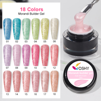 Gel UV/LED professionnel pour extension d'ongles à base d'eau, style français, pour salon de manucure, gel de construction effet gelée, OEM/ODM, emballage en flacon crème à faire tremper