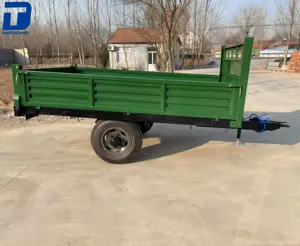 Trailer traktor kualitas tinggi 3 ton trailer utilitas pertanian trailer sampah mini mobile