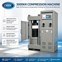 COMPRESSION TESTING MACHINE 3000 KN CAPACITY TESTED for HIGH STABILITY to TEST CUBES