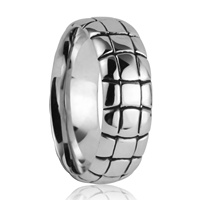 Anneaux de mariage en cobalt pour hommes en écaille de tortue de 9mm