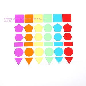 Gráficos geométricos transparentes multicolores para niños, rompecabezas DIY, adornos cerebrales para deportes de interior para Educación Temprana, diversión Handson - Product Image 2