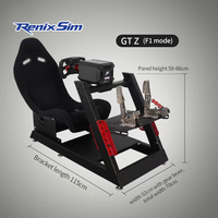 Siège de simulation RenixSim Logitech G25 G27 G29 G920 pour jeux de course de voiture et de camion sur PS4 et PS5, cockpit de conduite