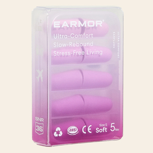 سدادات أذن EARMOR من الفوم ذو الذاكرة بطيئة الارتداد للنوم وإيقاف الشخير، سدادات أذن فائقة النعومة للنساء والأطفال - Product Image 3