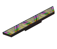 Projecteur de scène télécommandé 300 W, lumières de fête DJ 1-25 fois/secondes, 12 canaux LED pour piste de danse, mariage et discothèque