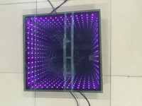 Plancher de danse LED RGB 3-en-1 500x500mm 18W 52 LED IP55 DMX512 Durée de vie 100 000 heures Surface en verre trempé 800kg/m