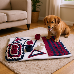 Tapis olfactif d'activités pour chien 70 x 47 cm – Jouet d'entraînement et de jeu de stratégie pour chiens - Product Image 3