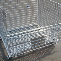 Malla de Alambre de Acero Galvanizado Soldada, Jaula de Almacenamiento, Estante Plegable, para Soldadura, Corte, Almacén, Logística, Uso Interior, 50x100mm