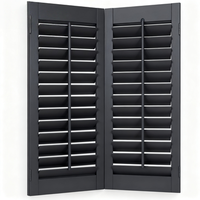 Volets en Faux Bois Écologiques au Design Moderne Faciles à Nettoyer, avec Tringle Inclinable Cachée, Occultants et Ignifuges pour Fenêtres de Chambre