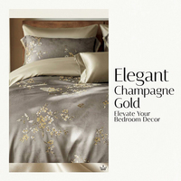 Parure de lit de luxe 100 % coton 200 fils/pouce² pour hôtel, 4 pièces, blanc doux, couleurs et logo personnalisables pour acheteurs de chaînes hôtelières