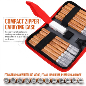 12 Piece Wood Carving Knife Set With Sharp High Carbon Steel Blades For Woodworking Craft Root Carving Tools - Product Image 3