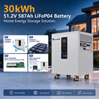 Stock CN/UE : Pack de batteries au lithium 51,2V 587Ah 30kWh + Onduleur triphasé 12kW pour système de stockage d'énergie domestique + Équilibrage actif + Module WiFi