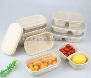 Contenitore per Alimenti in Polpa di Canna <span class=keywords><strong>da</strong></span> Zucchero Ecologico e Inodore, Naturalmente Componibile, per Fast Food, <span class=keywords><strong>Asporto</strong></span> e Imballaggio Commerciale - Product Image 5