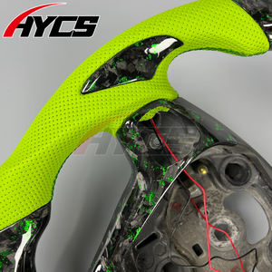 Volant sport en fibre de carbone forgée avec affichage LED du régime moteur pour Ford Fiesta <span class=keywords><strong>ST</strong></span> <span class=keywords><strong>ST</strong></span>-<span class=keywords><strong>Line</strong></span> MK4 RS, personnalisation possible - Product Image 3