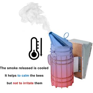 16 पीसी पेशेवर मधुमक्खी हाइव उपकरण, मधुमक्खी पालन की आपूर्ति मधुमक्खी धूम्रपान करने वाले स्टार्टर किट, बीहीव मधुमक्खी पालन उपकरण - Product Image 4