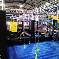 Equipo Comercial para Parques de Trampolín Interiores para Adultos y Niños, Certificado CE, Alta Capacidad (>500 kg), para Centros de Juego Interiores de 5+ Años