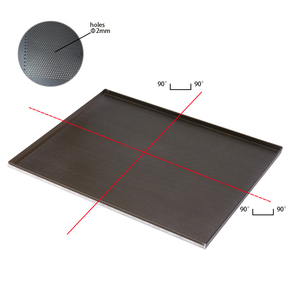 Bandeja de Horno Rectangular Personalizada Hecha a Mano de Lámina Metálica Antiadherente o Lisa de Aluminio 60 X 40 - Product Image 2