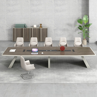 Table de conférence modulaire extensible haut de gamme Musen Modèle 816 avec chaises, table longue, style moderne et sensation de luxe léger, idéale pour les écoles.