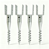 Anclaje Helicoidal de Acero al Carbono Q235, Anticorrosión, Galvanizado, Cabeza Hexagonal, Rosca M12, Capacidad 3.2-130KN, Acabado TiCN, PV, en Pulgadas